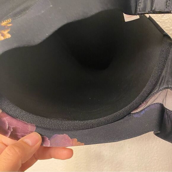 Cacique Lane Bryant plus size Lightly Lined Full Coverage t-shirt bra floral 42K - Picture 6 of 10